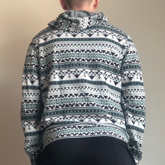 ON THE BYAS (Aztec print) Hoodie - Picture 3 of 3